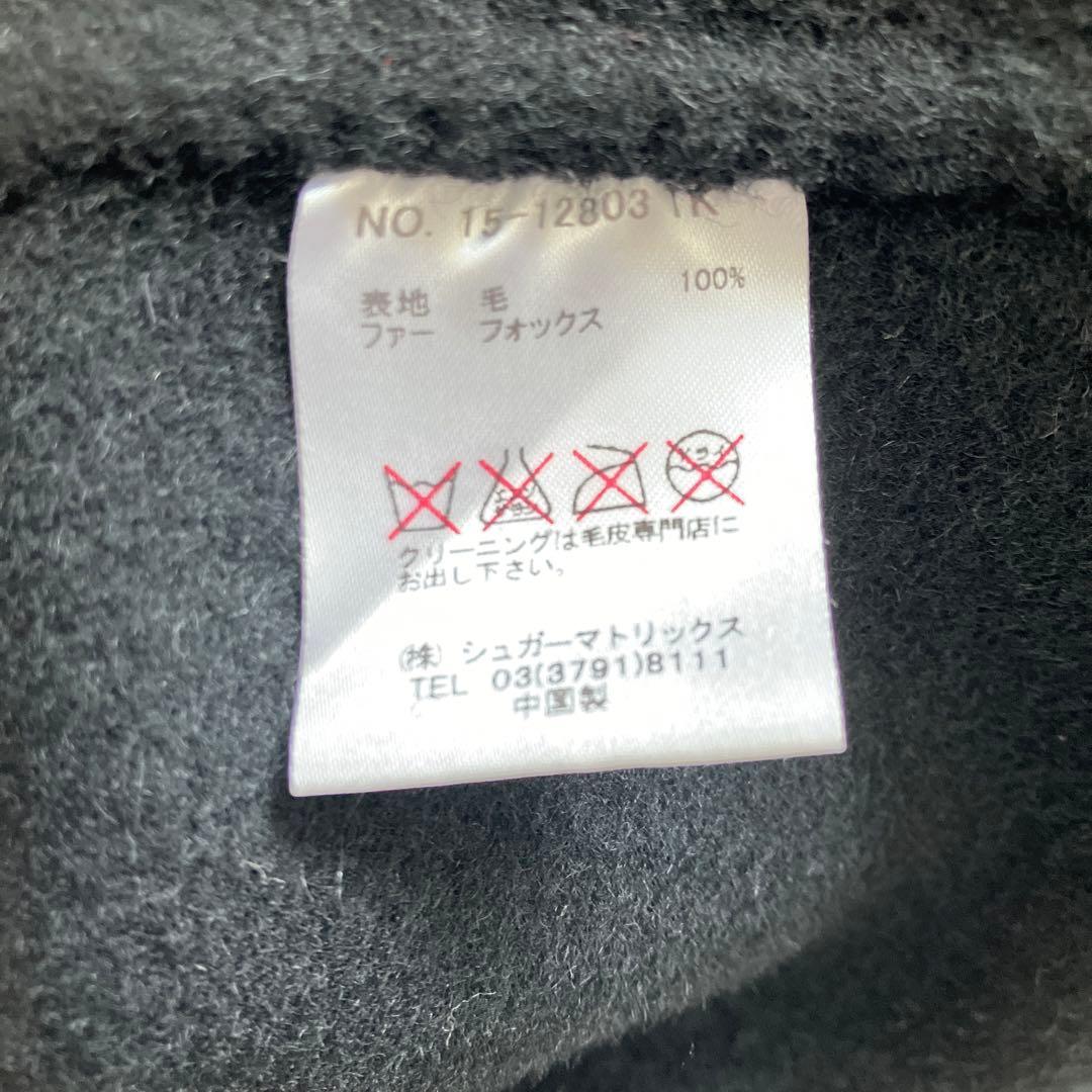 高級感✨ ストロベリーフィールズ　フォックスファー ケープコート　ポンチョ　黒