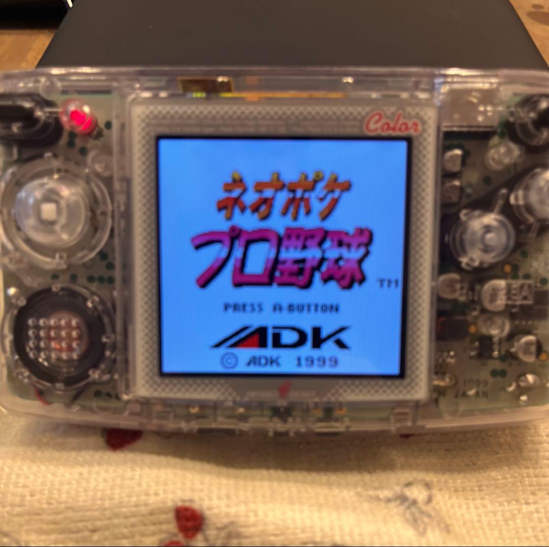 ネオジオポケットカラー 本体 IPS バックライト液晶　ソフト　その他セット