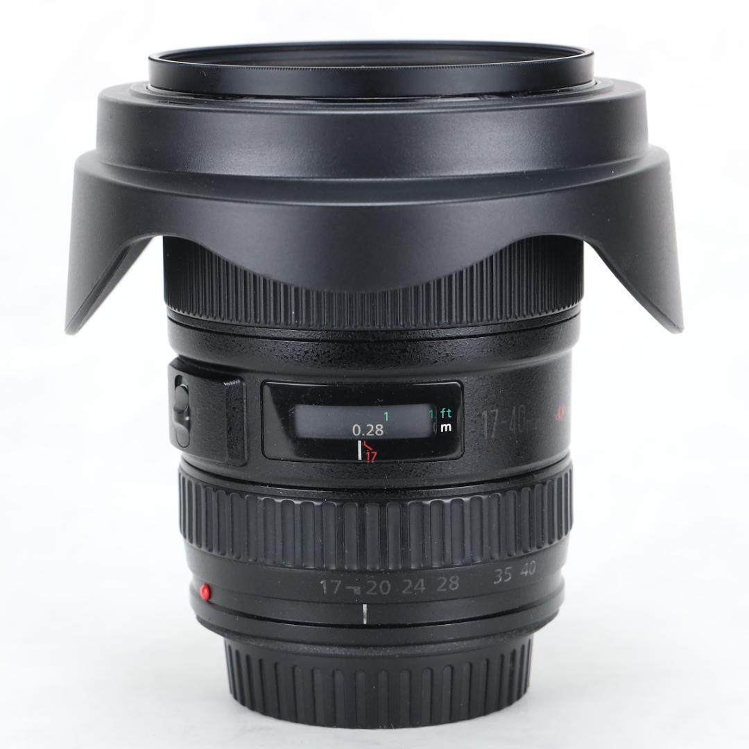 EF17-40mm F4L USM フード レンズケース UVフィルター付き