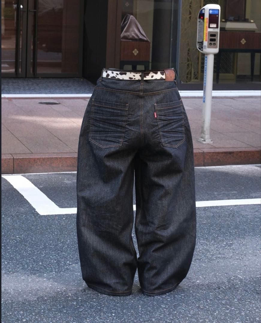 パンツ BELVET Baggy rigid denim