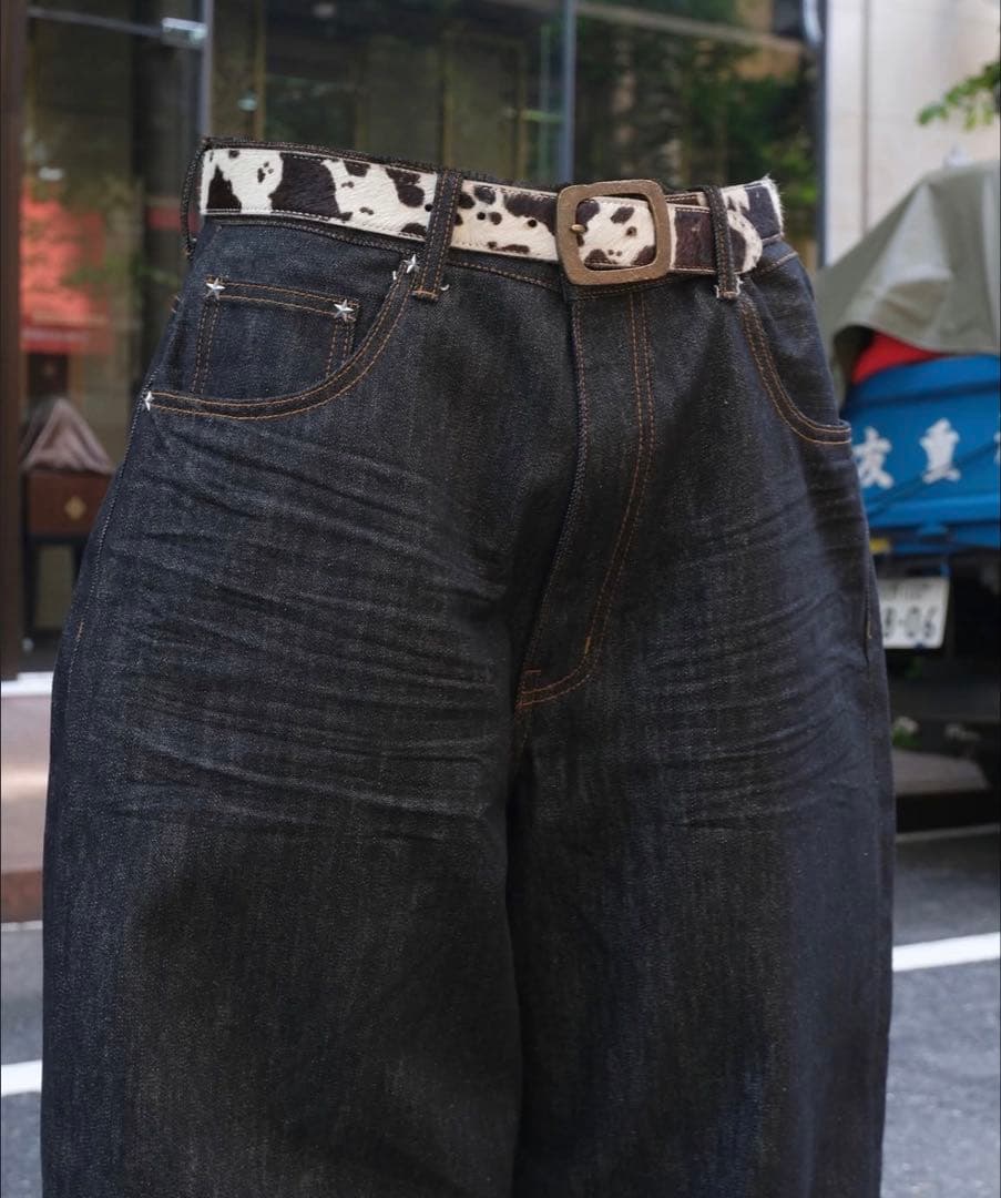 パンツ BELVET Baggy rigid denim