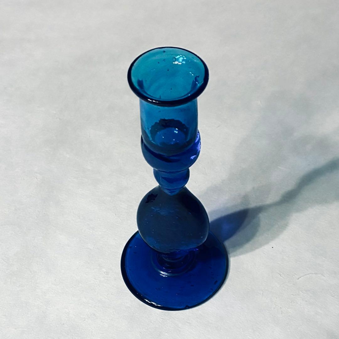 倉敷ガラス　小谷真三　キャンドルスタンド　民藝