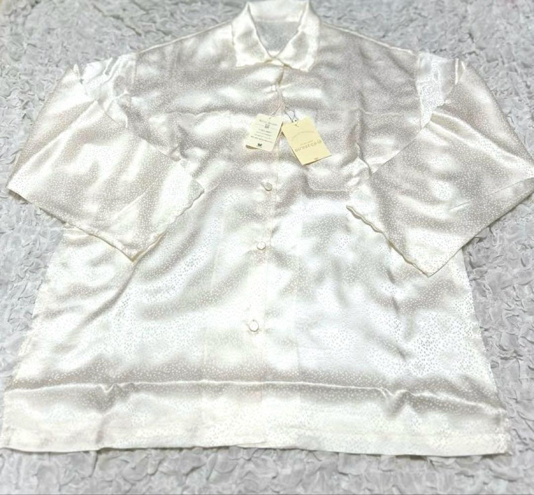 【新品未使用】タグ付　ワコール　ケサラ　パジャマ　シルク100% 上下セット