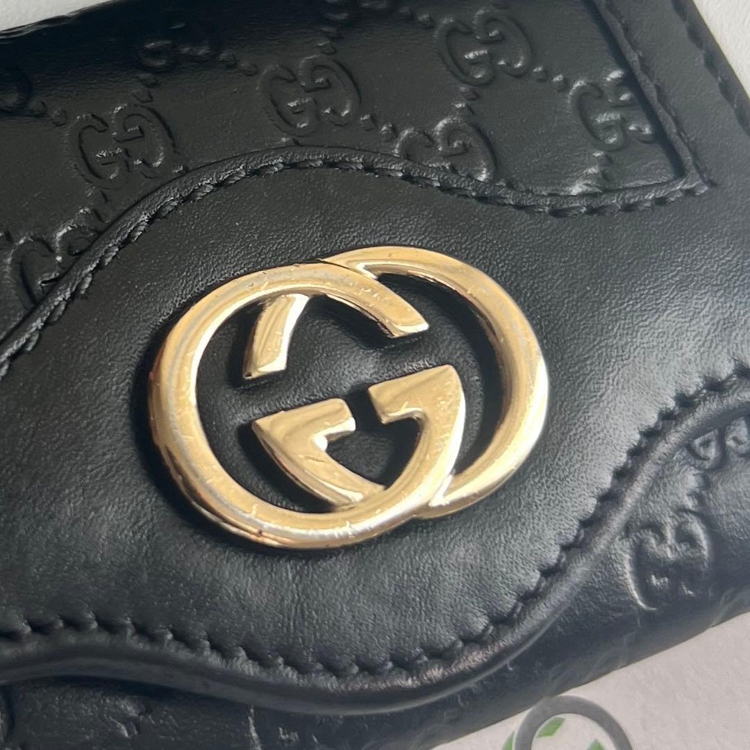 365 美品 GUCCI グッチ マイクロシマ キーケース