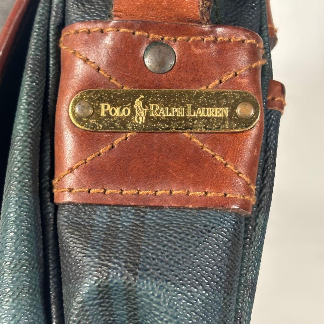 ポロラルフローレン メッセンジャーバッグ 斜め掛け ブラックウォッチ