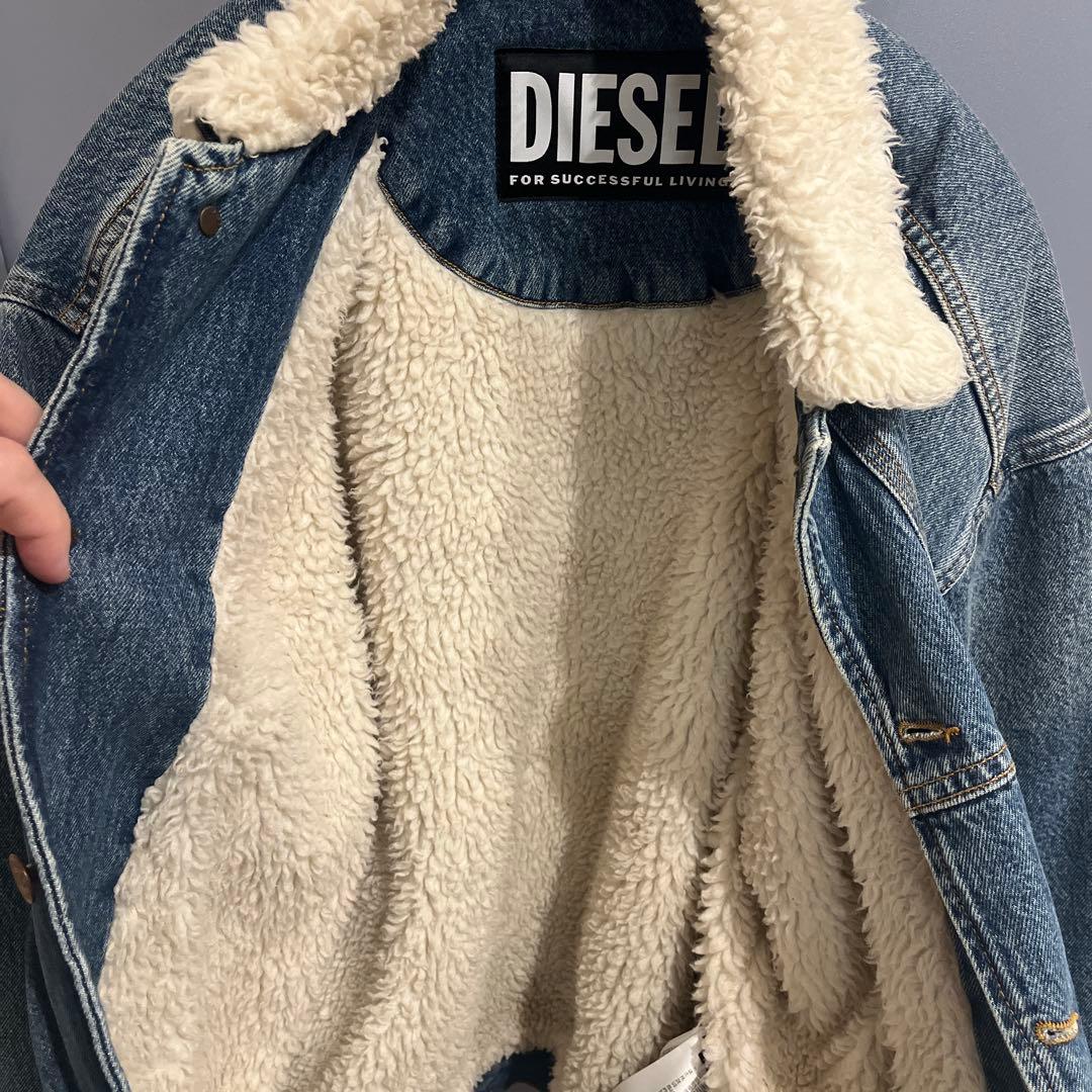 DIESEL 裏ボア付き　デニムジャケット Mサイズ