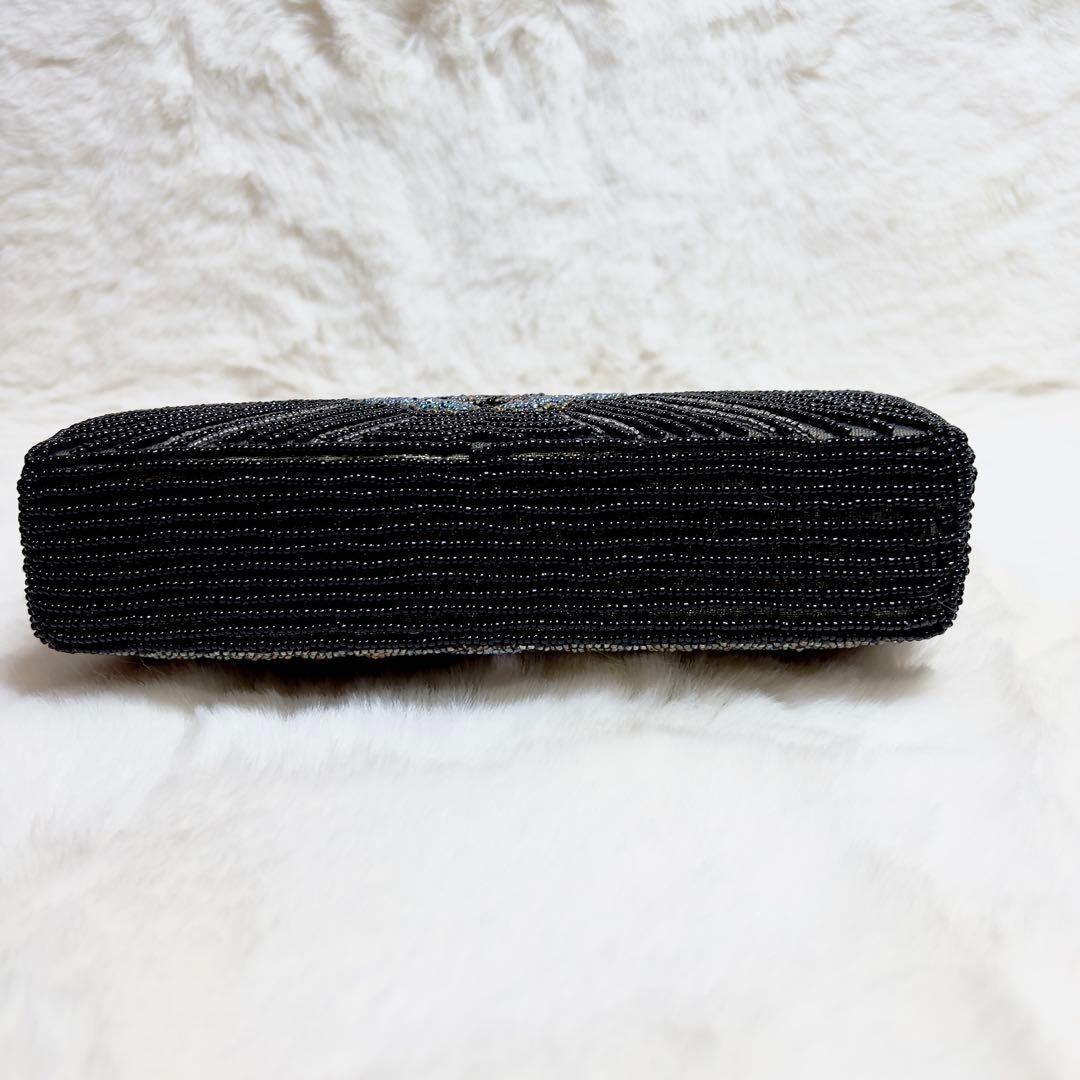 新品】東京イギン ビーズバッグ ハンドバッグ 総ビーズ刺繍 希少