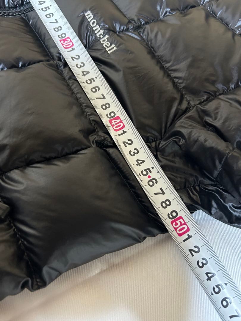 モンベル ダウンジャケット ハーフスリーブ 黒 Mサイズ