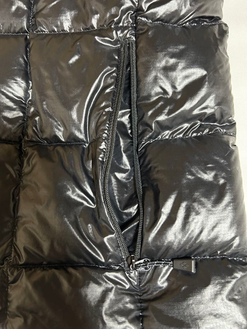 モンベル ダウンジャケット ハーフスリーブ 黒 Mサイズ