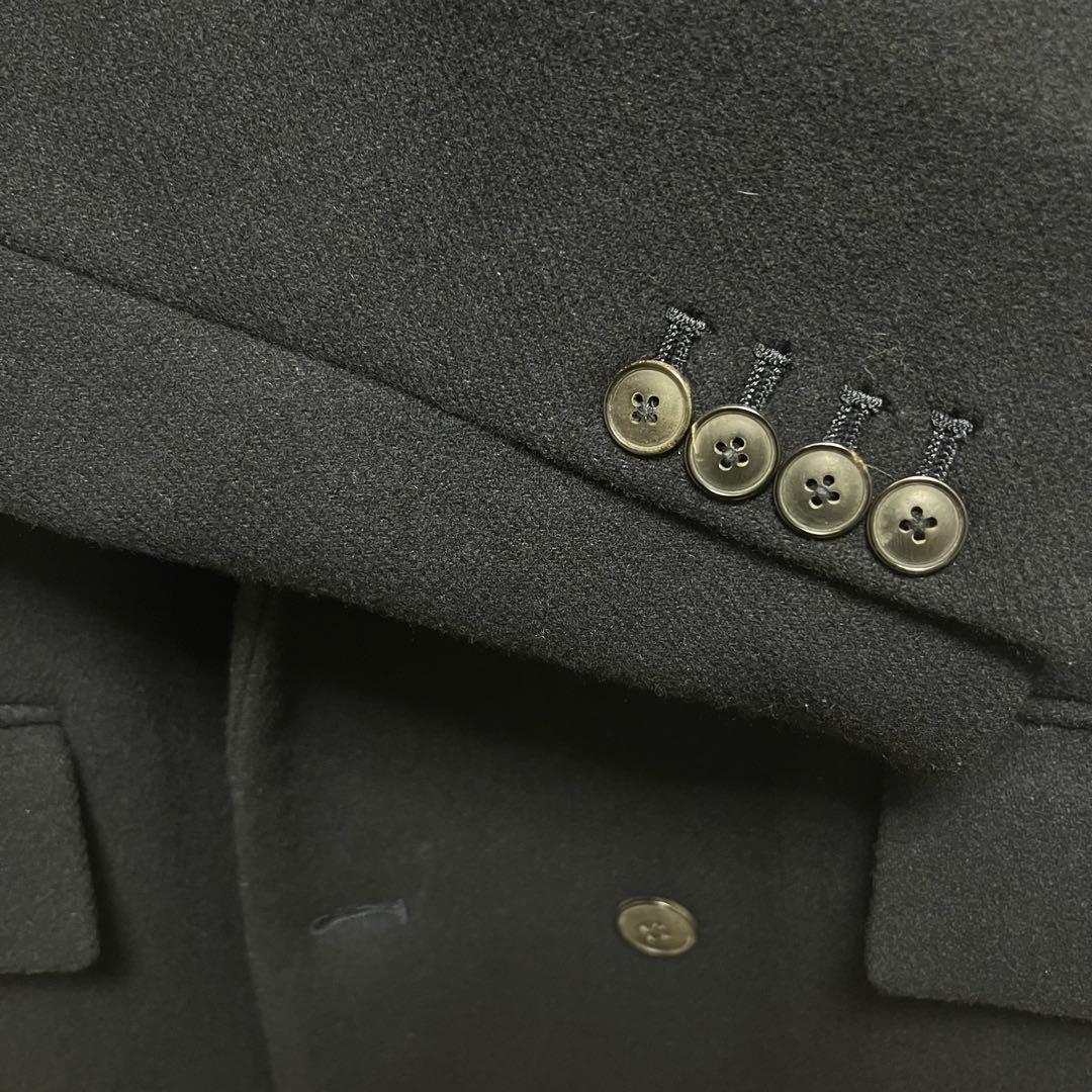 EDIFICE エディフィス カシミヤ混 ダブル チェスターコート L ネイビー