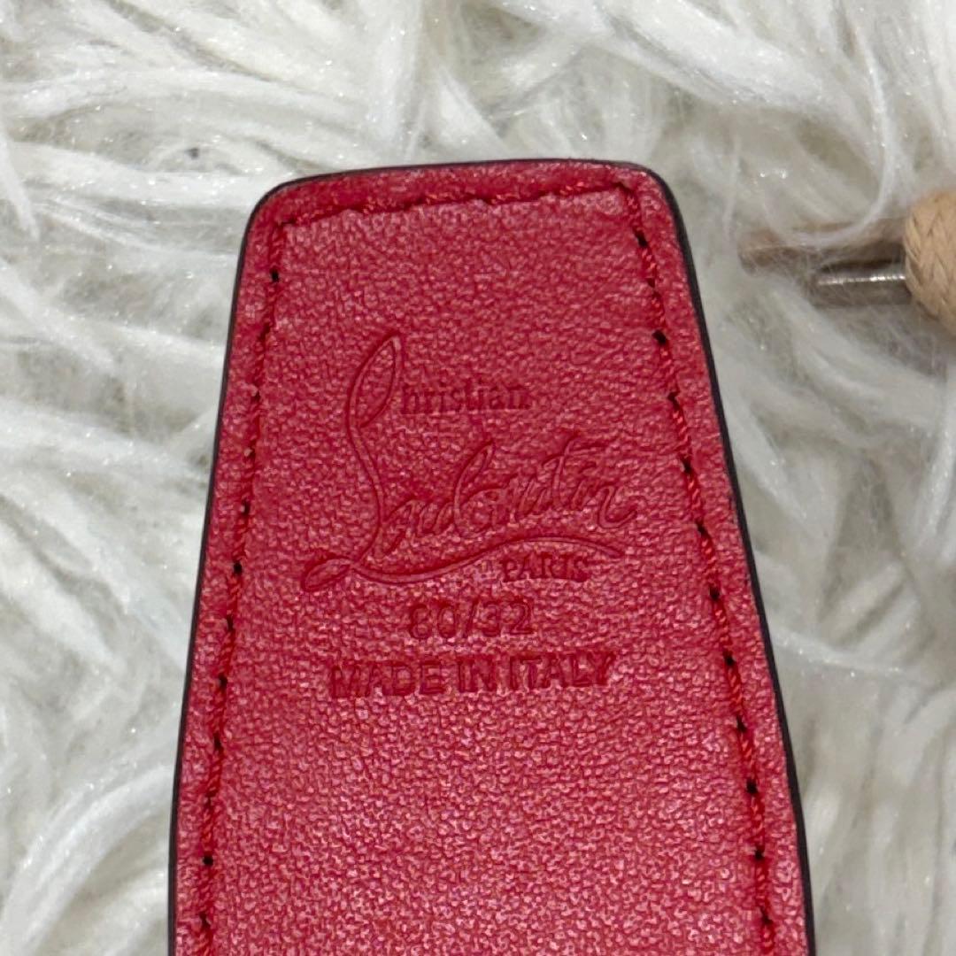 Christian Louboutin ベルト ゴールドバックル サイズ80
