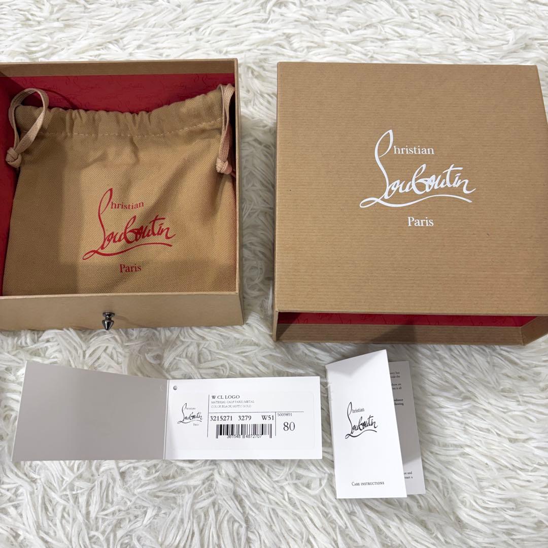 Christian Louboutin ベルト ゴールドバックル サイズ80