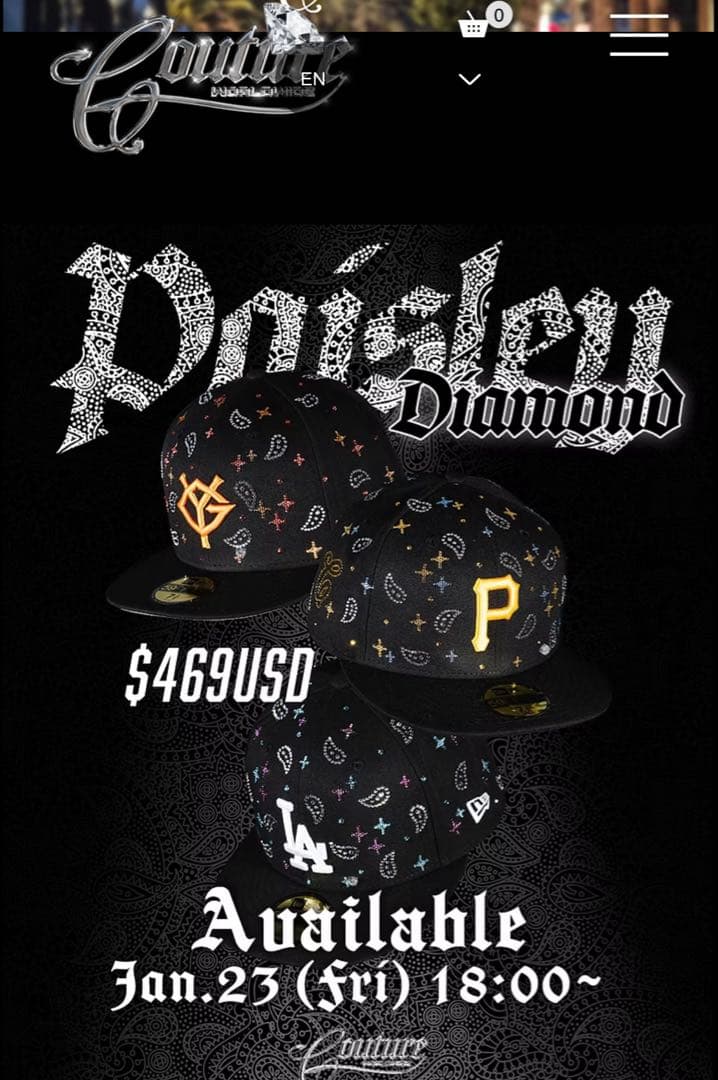 【ぺページ】ジュエルキャップ　NEWERA SWAROVSKI