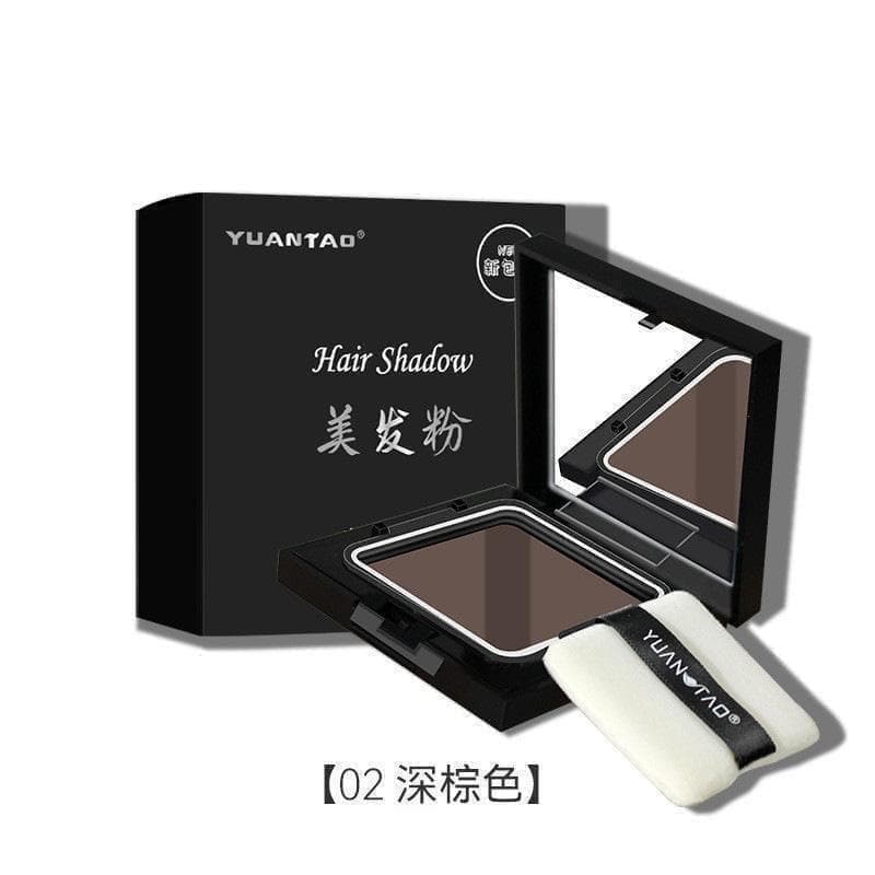 ヘアシャドウ ヘアパウダー ダークブラウン ミラー付き - メルカリ