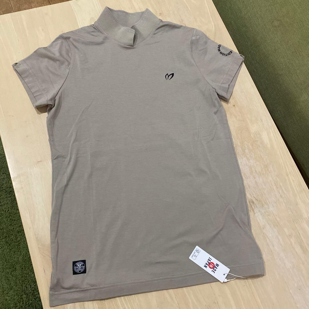 ベア天シルケットグレース加工 半袖ハイネックカットソー