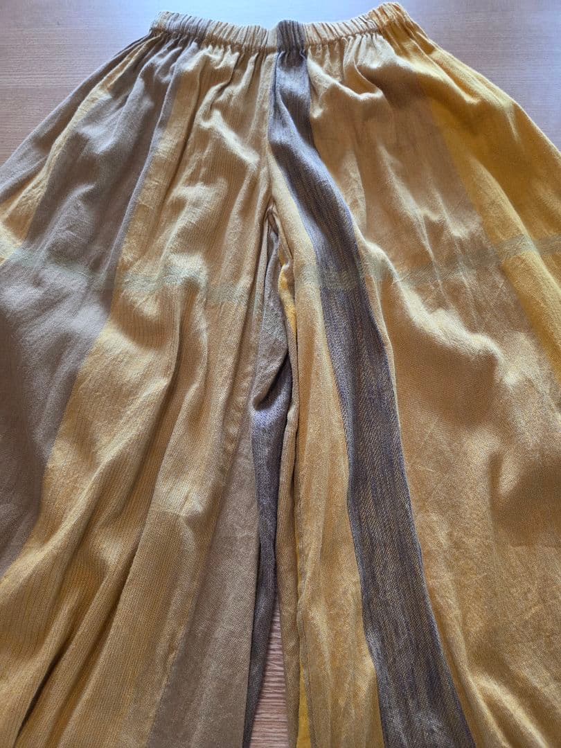 tamaki niimeタマキニイメ　ワイドパンツロング　イエロー