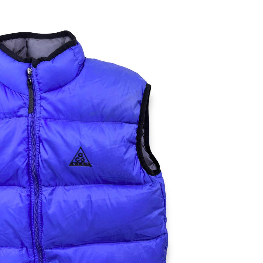 90s NIKE ACG ナイキ パッカブルダウンベスト パファー パープル 紫