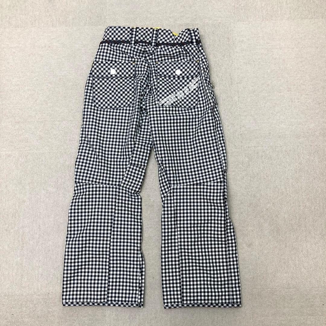 新品　X-niX スキーウェア　パンツ　ブラック　チェック柄　Mサイズ　防水