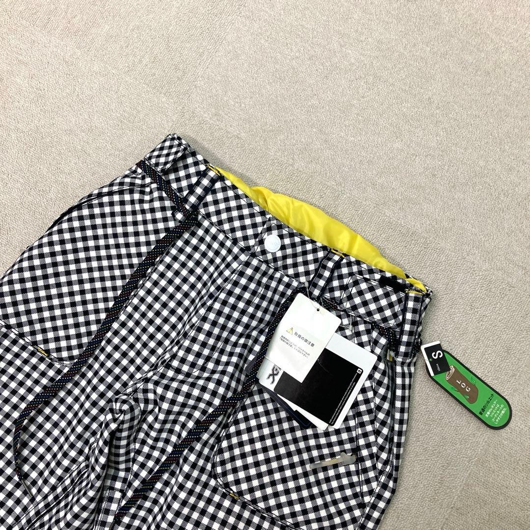 新品　X-niX スキーウェア　パンツ　ブラック　チェック柄　Mサイズ　防水