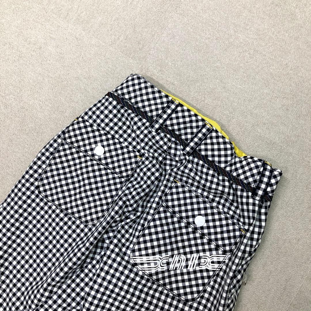 新品　X-niX スキーウェア　パンツ　ブラック　チェック柄　Mサイズ　防水