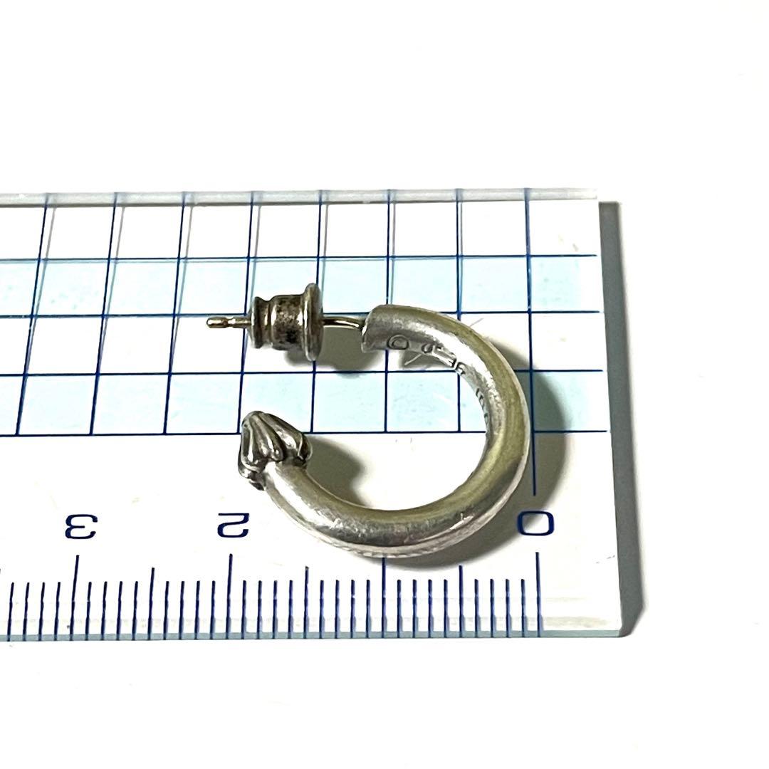 『CHROME HEARTS』 クロムハーツ プレーン フープ ピアス