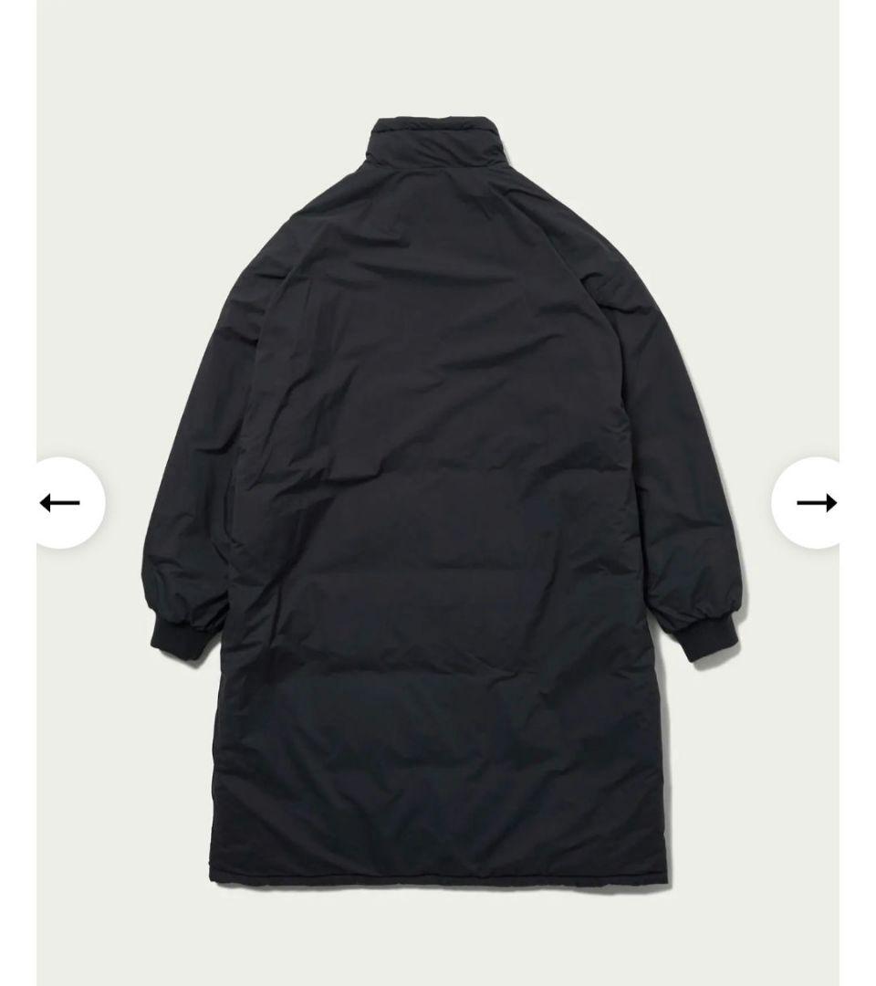 完売 名作 CITEN パテッドロングコート ブラック サイズL オーバーサイズ