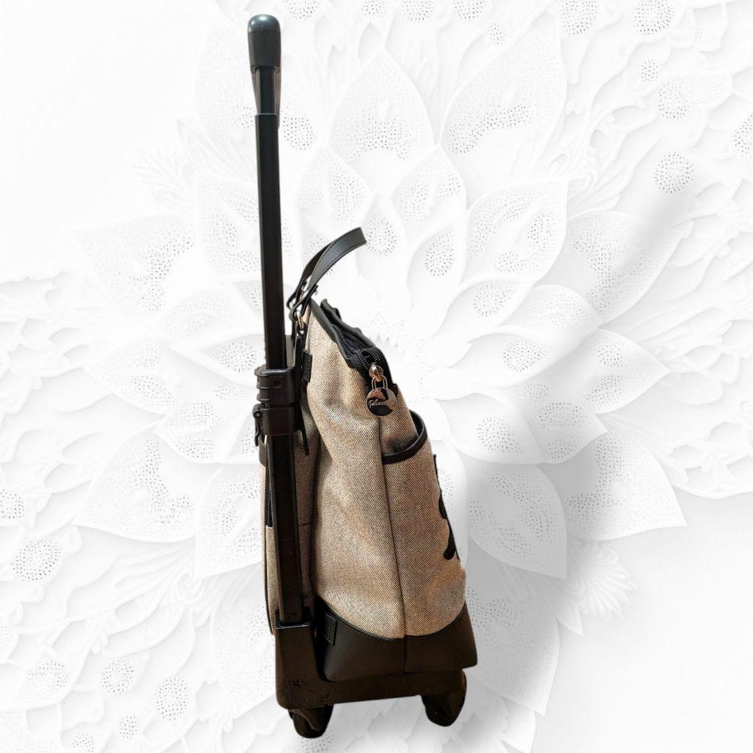 【最終価格】近沢レース×スワニー 4輪ストッパー キャリーバッグ 刺繍 花柄