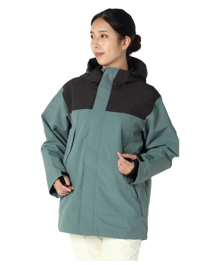 スノージャケット レディス オーシャンパシフィック　ダークグレー　Mサイズ