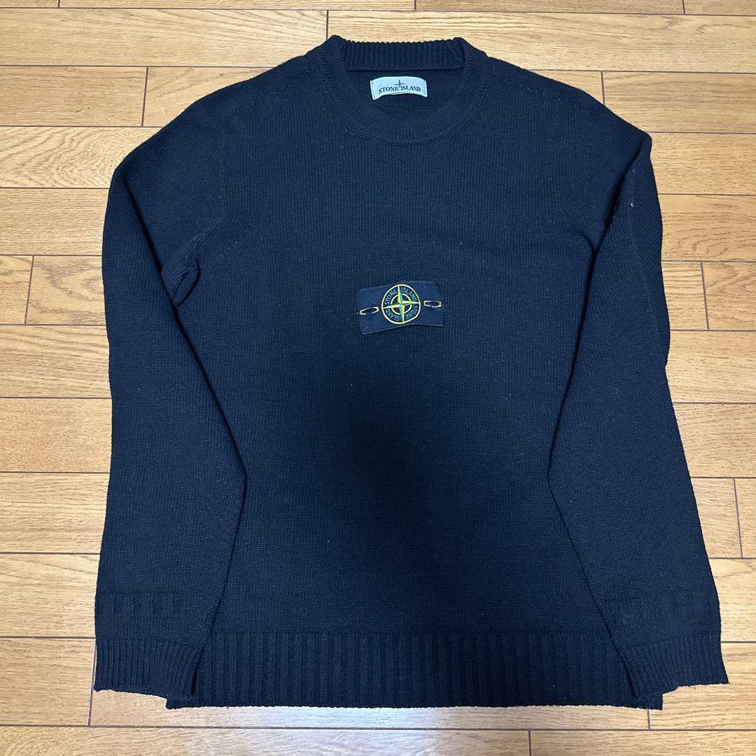 STONE  ブラック　ニット　セーター