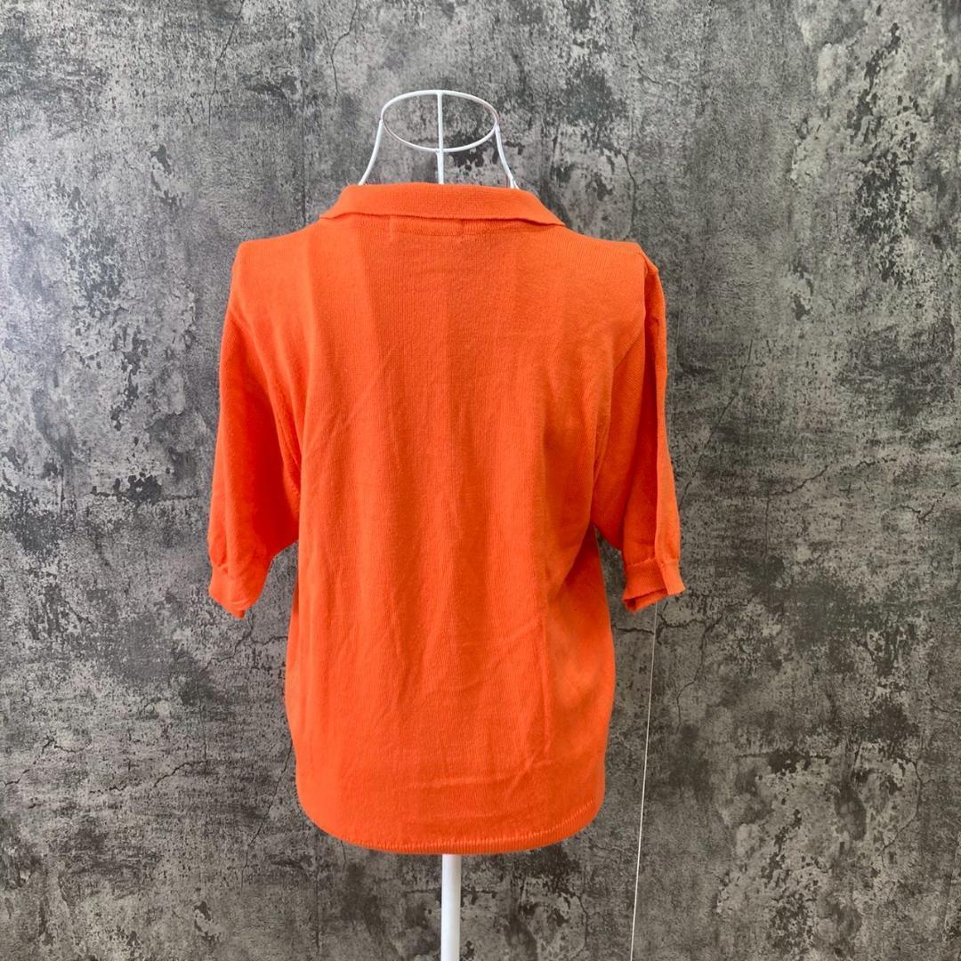 ✨golfing Lady✨ゴルフィング レディ♡半袖ポロシャツ♡オレンジ(S)