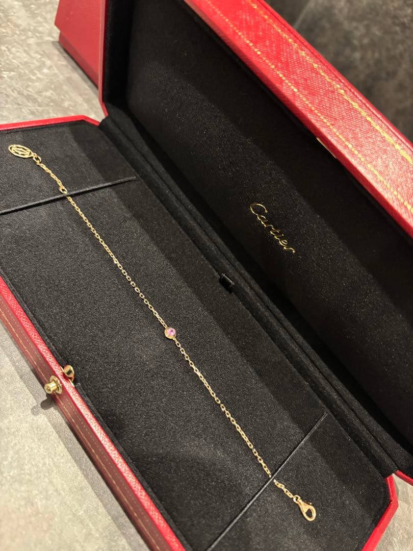 Cartier♡ダムール　ブレスレット　ピンクゴールド　ピンクサファイア