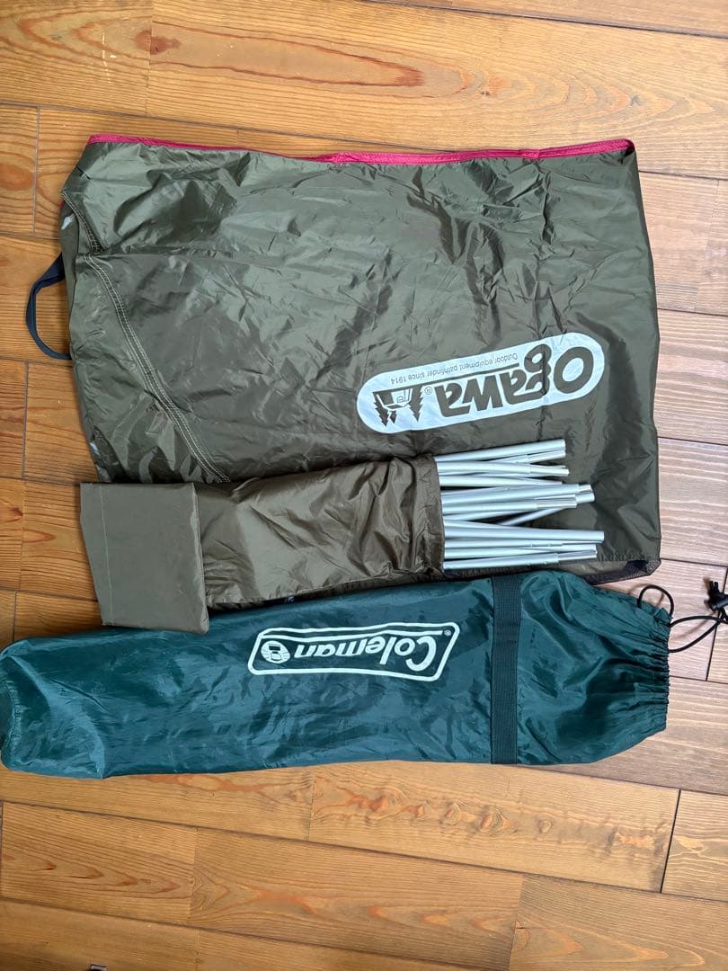 Ogawa カーサイドタープAL ５回ほど使用 袋は紛失につきコールマン使用