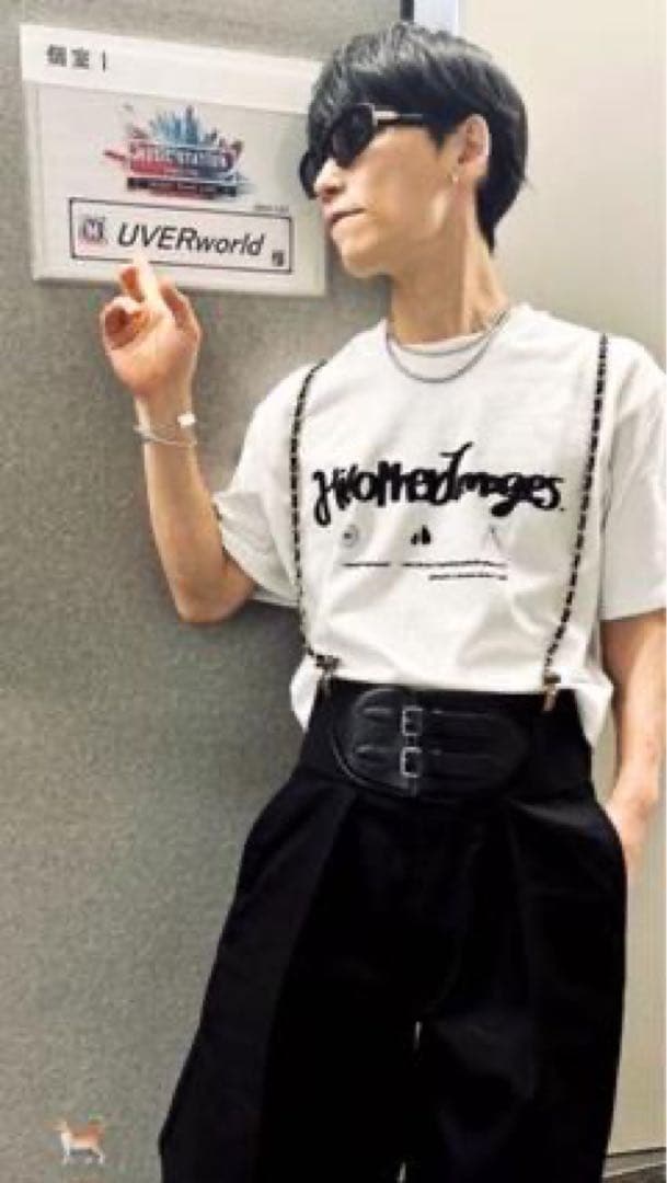 BECOME TREE チェーンサスペンダーブラックXゴールドTAKUYA∞着用