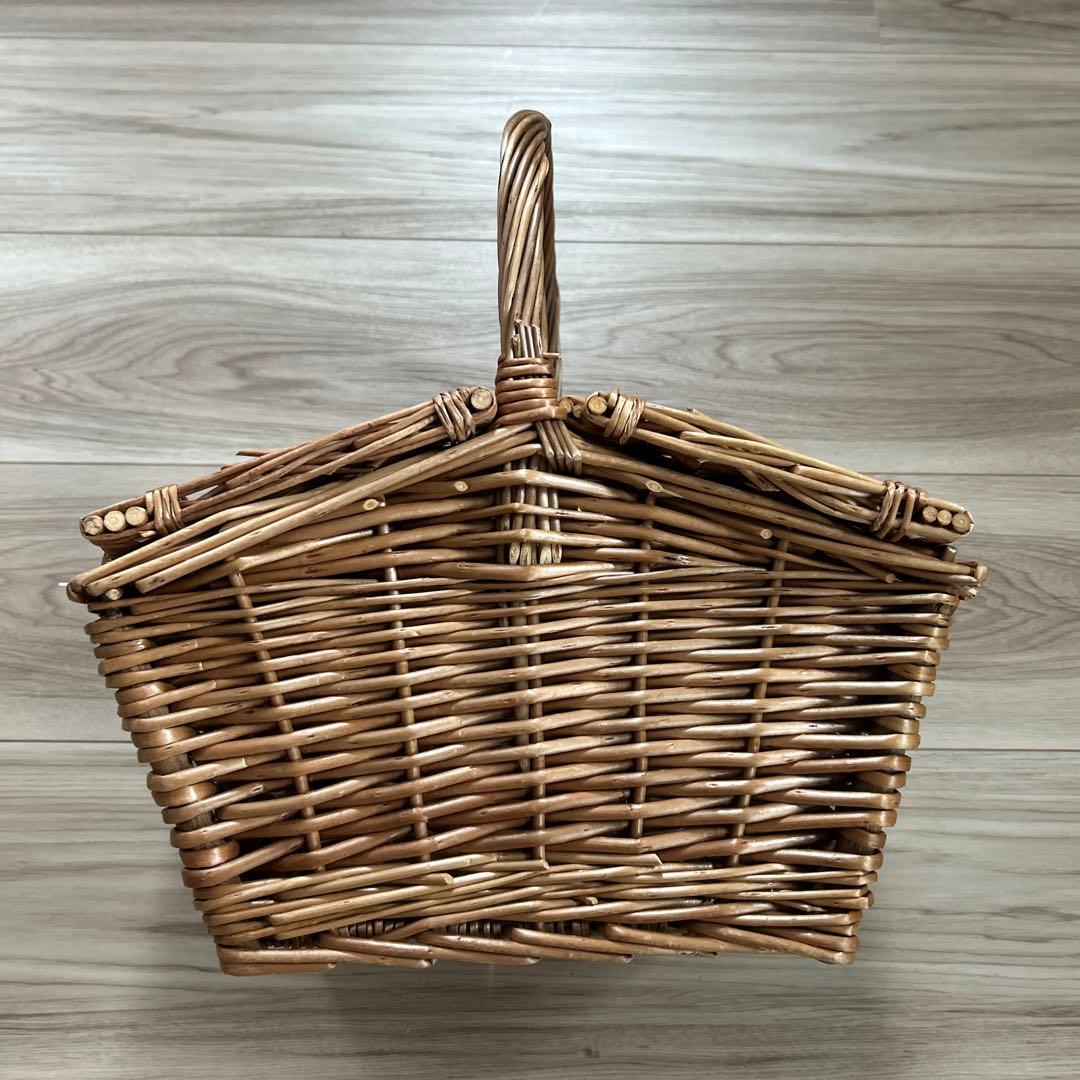 フォートナム&メイソン 籐製ハンドル付きバスケット