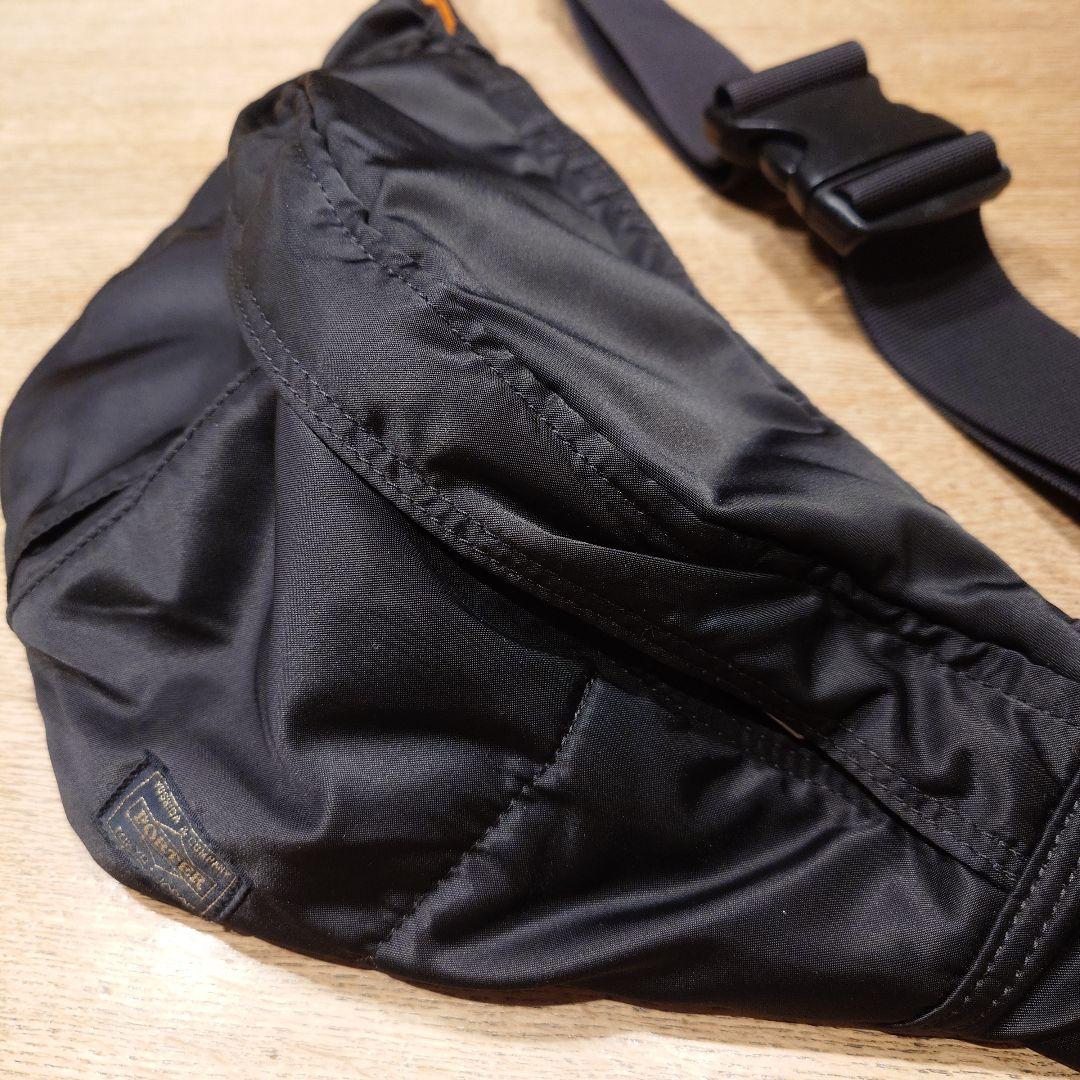 【美品廃盤ポーター】タンカー ウエストバッグL ブラック 日本製 送料込