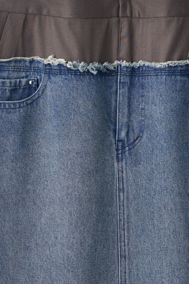 Knuth Marf docking maxi denim skirt 新品