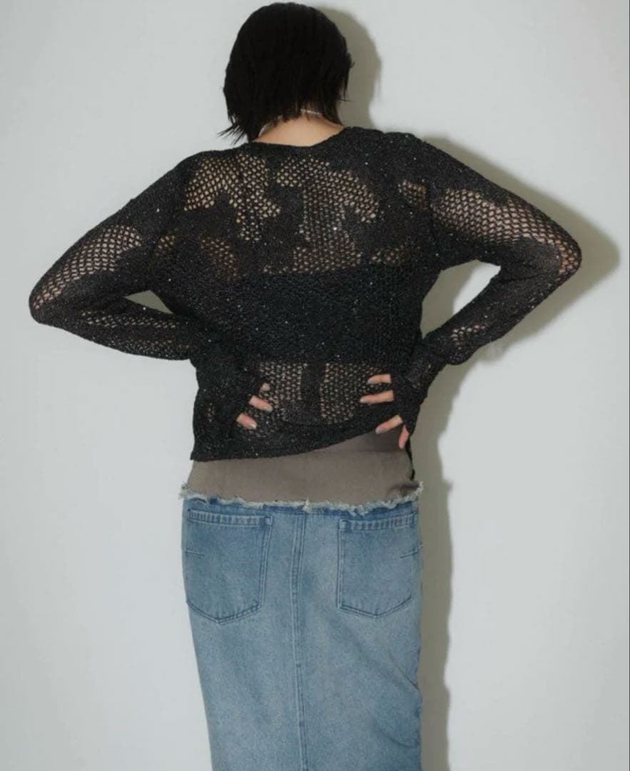 Knuth Marf docking maxi denim skirt 新品