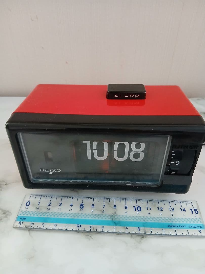 SEIKO パタパタ時計 昭和レトロ DP 690T 50/60Hz 赤と黒 - メルカリ
