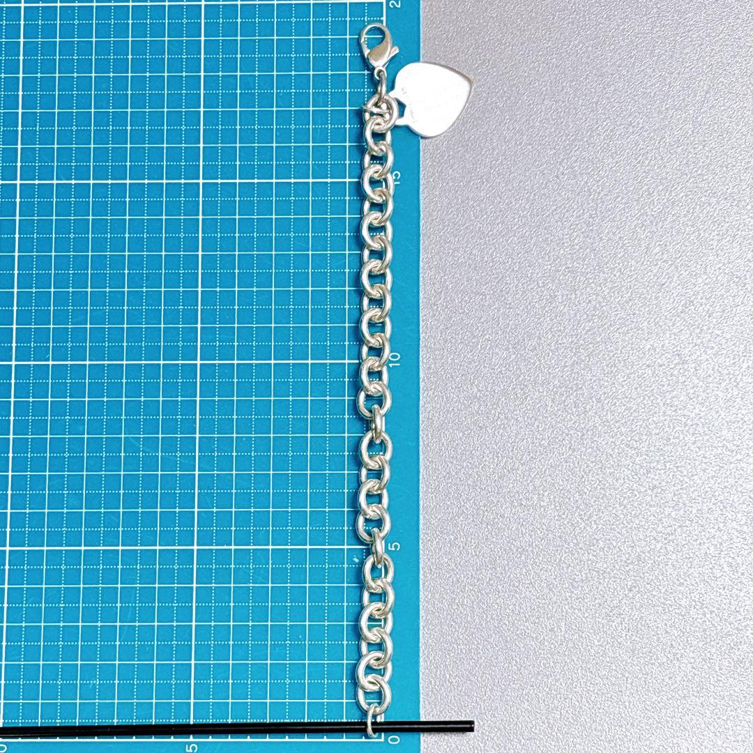 【美品】19.5cm ティファニー ハートタグ ブレスレット シルバー925