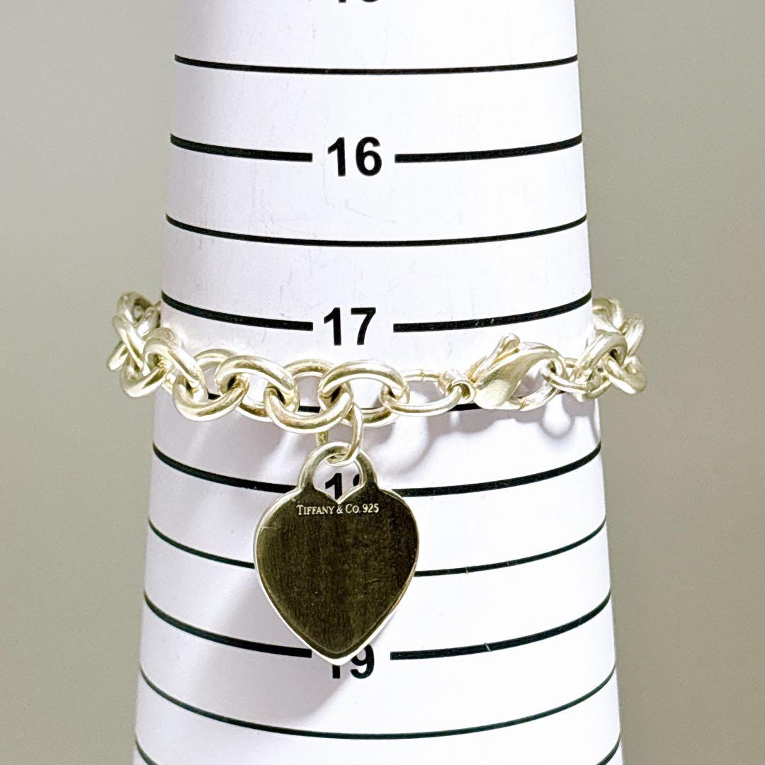 【美品】19.5cm ティファニー ハートタグ ブレスレット シルバー925