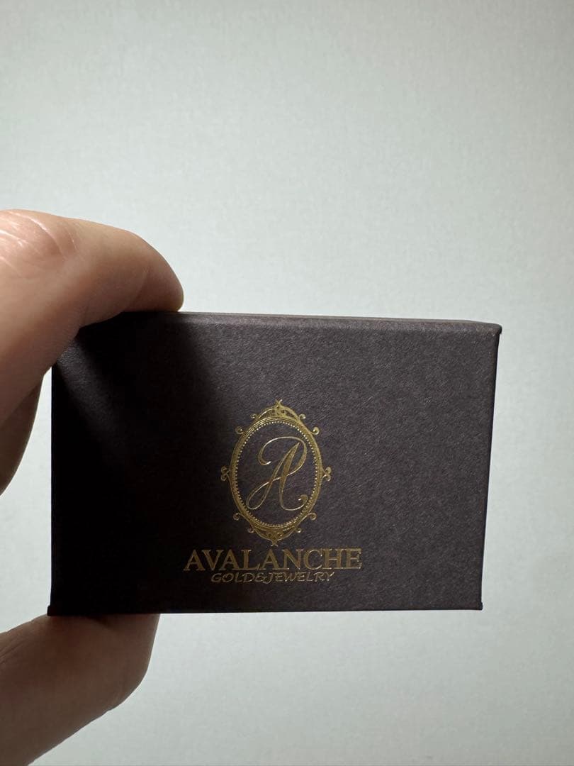 アバランチピアス片耳用10kホワイトゴールド