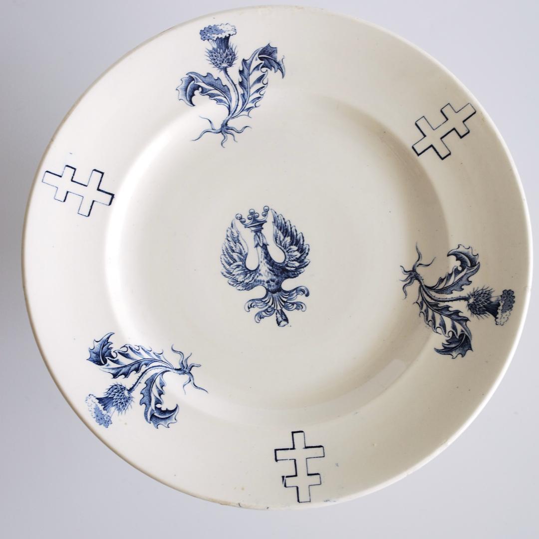 Luneville リュネヴィル ロレーヌ十字 アザミ 王冠鷲 コンポティエ