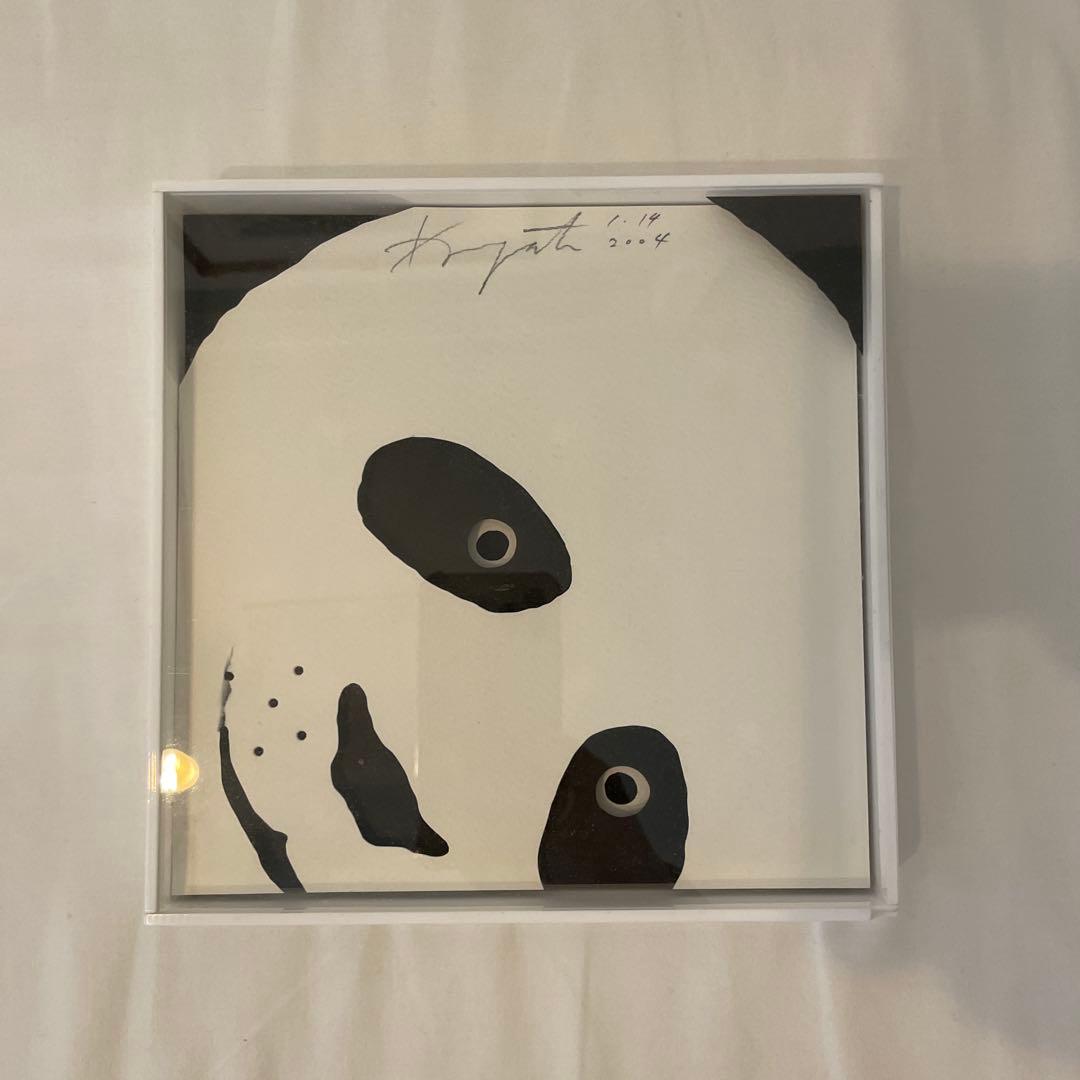 造本作家　駒形克己　パンダ　ゴリラ　壁掛け2点セット　彫紙アート　サイン入り