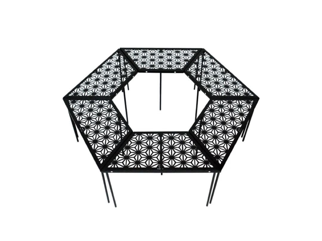 スモア　和柄アウトドアテーブル 6枚セット 】 和柄組み合わせテーブル