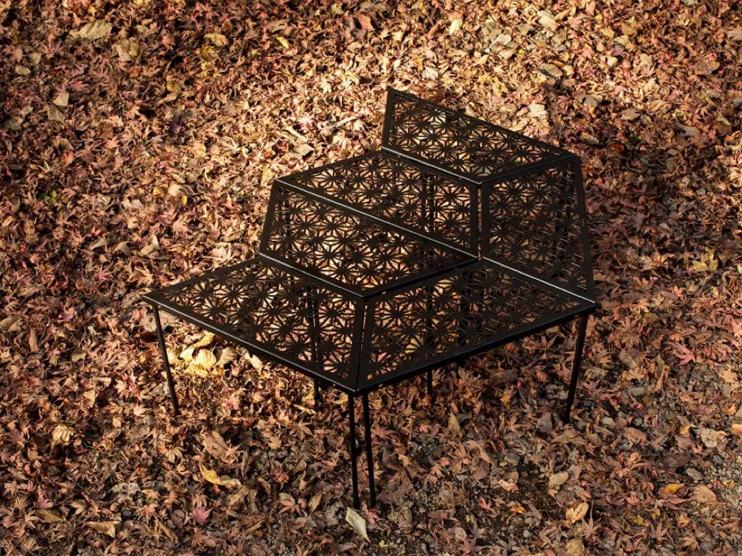 スモア　和柄アウトドアテーブル 6枚セット 】 和柄組み合わせテーブル