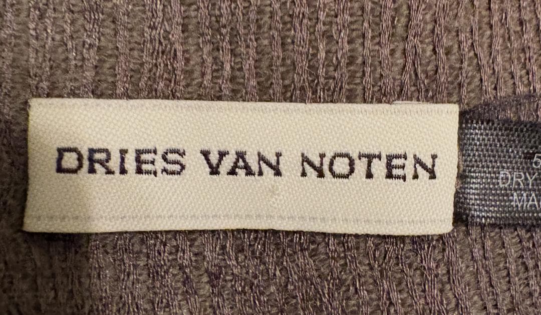 DRIES VAN NOTEN チェック柄大判ストール　103x103センチ　稀