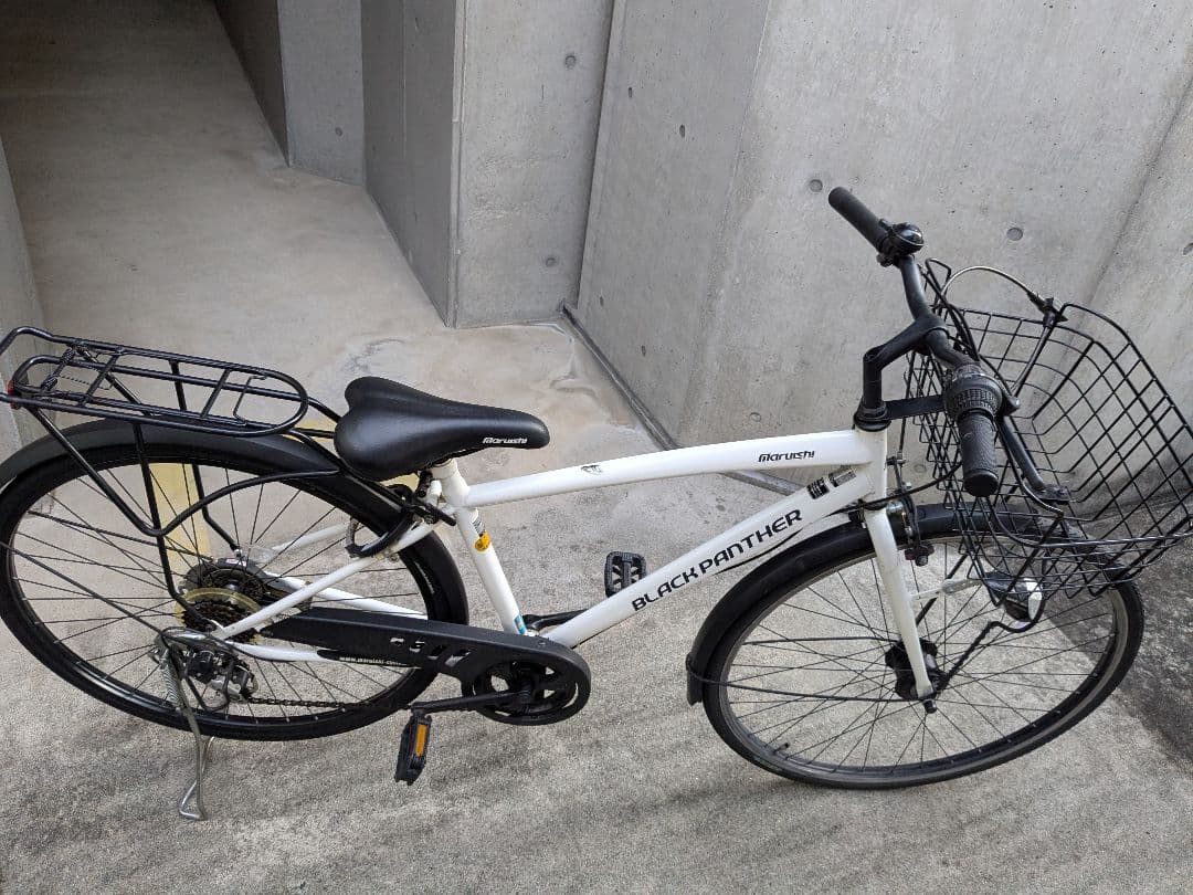 BLACK PANTHER maruishi 丸石サイクル 27インチホワイト - メルカリ