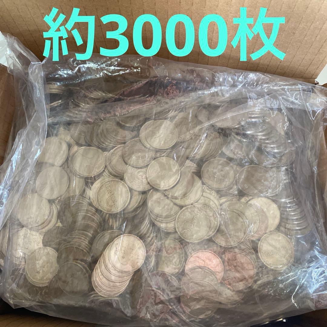 パチスロメダル 約3000枚 (約15.6㎏) スロット コイン 25パイ - メルカリ
