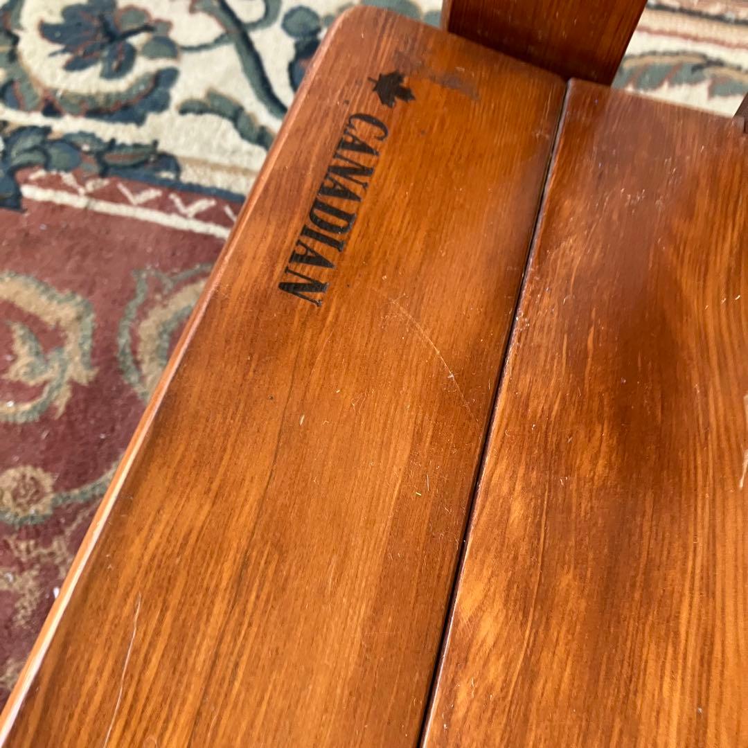 ①② 二脚 北欧レトロ カナディアン 木製椅子 ダイニングチェア ビンテージ