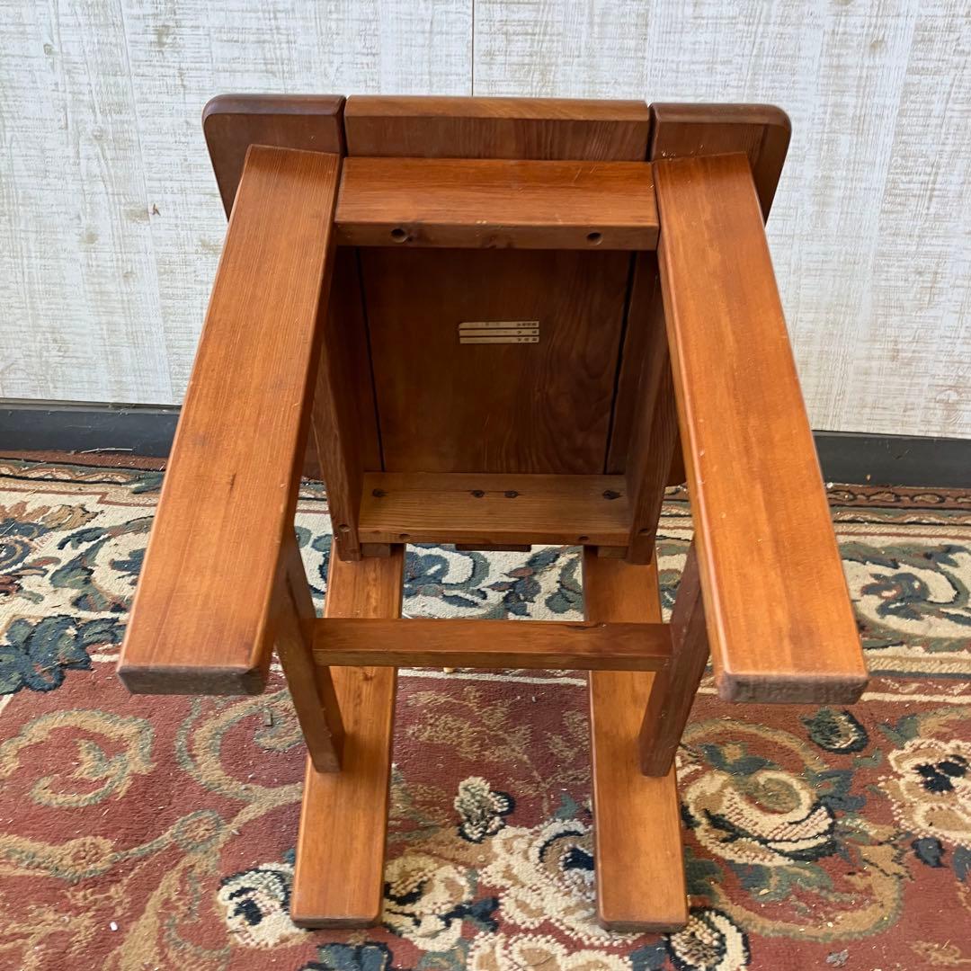 ①② 二脚 北欧レトロ カナディアン 木製椅子 ダイニングチェア ビンテージ